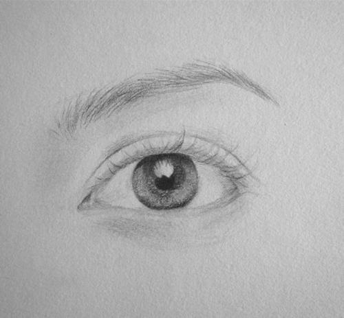 素描画眼睛的步骤-4